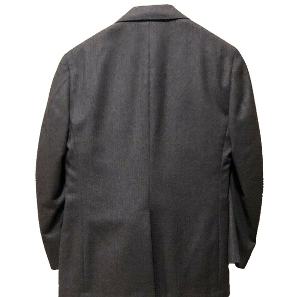 Men's Vintage Neil Martin Gray Pinstriped Pure Wool THE BROADWAY Suit 40 Regular - Picture 8 of 12